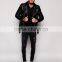 2016 Men's Leather Biker Jacket With Belt in Black