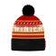 Kids Cotton Hand Knitted Woolen Caps Fashion Winter Hats And Caps With Pom