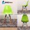 LS-4001 Modern design hot selling custom made stackable plastic chair with wooden leg
