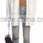 Newly Design Boyfriend Style Mid-Rise Denim Jeans Pants with Five Pockets