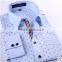  long sleeve man's dress fashionable Printed work cotton uniform elongated t shirt