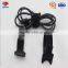 Adjustable white and black back to back cable tie injection hook and loop