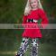 popular design tripe ruffle remake girls boutique outfit