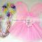 girls tutu ballet costumes tutu set fluffy petit skirt with wing girls tutu skirt