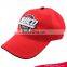 Short time delivery fashionable design Unisex red colour stone washed baseball caps