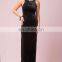 CHEFON Halter neck short sleeve velvet dresses for women