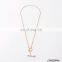 Fashion gold arrow pendant necklace minimalist necklace gold necklace