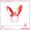 red carnival bunny party headband