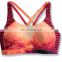 Wholesale Women Gym Wear Custom Seamless Sexy Women Sports Bra With X Back For Yoga#122115-A