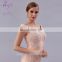 2017 New Arrival Design Hotsale Elegant Boat Neck Sequin Beaded Blush Prpm Dress