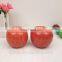 Christmas apple fruit shaped scent candle ,fruit apple candle