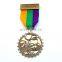 AWARD METAL ANTIQUE GOLD POLISHED MEDAL RIBBON