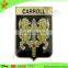 Factory wholesale custom made metal name soft enamel pin badge