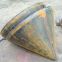 Top quality Conical dished heads, flanging steel cone dish heads