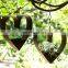 Metal Hanging Planter Heart Shape Corten Steel Flower Pot