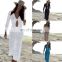 Promotional women swimwear beach covers knitted long beach cover up dress