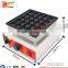 Popular electric snack machine 25 holes heart shape poffertjes maker grill pancake crepe making machine with CE