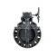 DN80 DIN EPDM Rubber Seat plastic PVC Manual Flange butterfly valve with handle