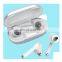 Free Customized logo Blue tooth 5.0 Stereo Bass Hifi Sport Wireless headsets Handsfree TWS