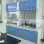 Laboratory fume hood with fume scrubber lab fittings and PP sink water faucet