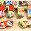 2016new Lovely han cartoon puzzle couples female home flip-flops cool slipper