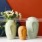 Nordic Morandi is a simple abstract creative face ceramic vase