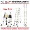 Dleat 1.6m+1.6m Double Aluminum Telescopic Ladder With EN131