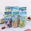 Customized Mason Jar Bottle Zipper Bag Reusable Transparent Plastic Ziplock Pouch Cute Bottle Shape Bag