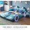 Top Quality Modern LED light children bed Cute race car shape baby bed