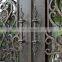 Modern decorative wrought iron front patio double entry doors