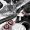 AUSO 12pcs set CNC Anodied Colorful Countersunk Washers M6 JDM Modification Aluminum Fender Washer With Bolt