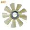 HIDROJET E320C fan 9 blades 6 holes 320C 204-0910 cooling fan 2040910 for 330C E330C E321C 321C