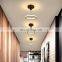 Modern Round Circular Rings Ceiling Light Gold Pendant Light Nordic Chandelier For Restaurant Living Room and Hotel Villa