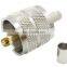 UHF Male plug PL-259 Clamp Connector type for LMR400 LMR240