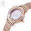 SHENGKE SK Delicate Lady Watch Stainless Steel Mesh Band Dazzling Crystal Decorated Quartz Watches Custom Logo Watch OEM  K0076L