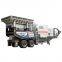 Large mobile crusher mining stone crushed stone bone particle equipment mobile construction waste crusher