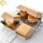 Disposable Kraft Paper Food grade burger box grease proof burger take out container food paper boxes packaging burger box