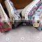 Vintage Rosy Print Canvas Zipper Pencil Bag For Girls