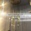Modern Factory Crystal Chandelier Brass Decorative Lamp LED Light Source Middle Size Home Restaurant Kitchen Island Banquet