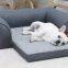 Sofá para animais domésticos ortopédico dobrável com cama