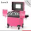 2016 Hot selling Pink color Functional professional Trolley case Makeup box cosmetic display Case