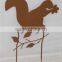 wholesale wrought iron animal garden decor,garden stake