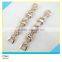 Crystal Chain Gold Metal Base Rhinestone Setting Chain 2.5x15.5cm