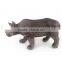 Hot Sell Cool Dinosaur Toys Vinyl 17'' Black Rhinoceros Toy For children X012