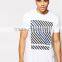 Longline T-Shirt With Diagonal Stripe Placement