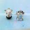 2016 New Wholesale Fashion Surgical Steel Stud Earrings With Casting Tortoise