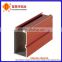 Heat Transfer Aluminum Wood Finish Profile for Windows, Doors and Handrails