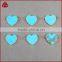 Turquoise Howlite Gold Tone Rim Heart Pendant faceted semi precious stone connectors