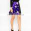 Asymmetrical lady appliqued floral skirts designs dress summer apparel suppliers