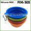 Customized eco friendly Flexible Silicone Pet Bowls&feeders